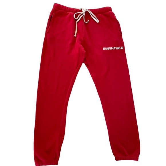 Fear of God Other - Fear Of God FOG Essentials Red Sweatpants Men’s M Joggers